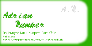 adrian mumper business card